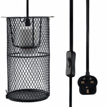 PetFizz Reptile Ceramic Lamp Holder Guard, Anti-hot Cage for Heat Lamp