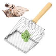 Aomig Metal Cat Litter Scoops, Stainless Cat Litter Speed Sifter Scoop