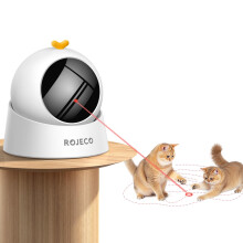ROJECO Interactive Cat Toy, Rechargeable Automatic Cat Toy with 1000mA