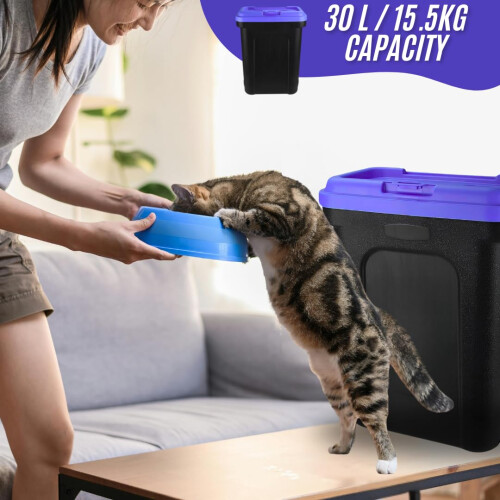 Trendi Pet Food Storage Container | Large 30L/15.5kg Plastic Storage B 2