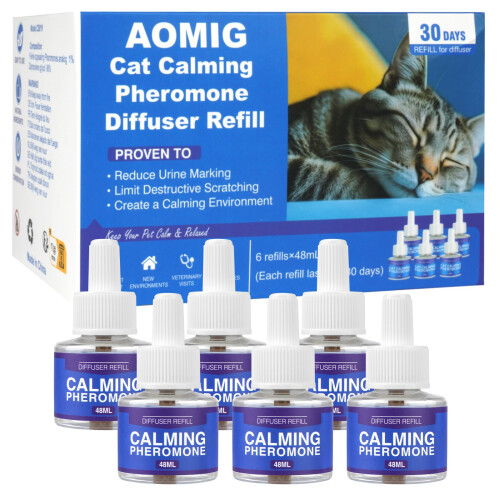 Aomig Pheromone Diffuser Refill for Cats Multi-Cat Household Refill, C