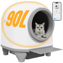 Devoko 90L Self cleaning cat litter tray,APP Control,9 safety sensors,