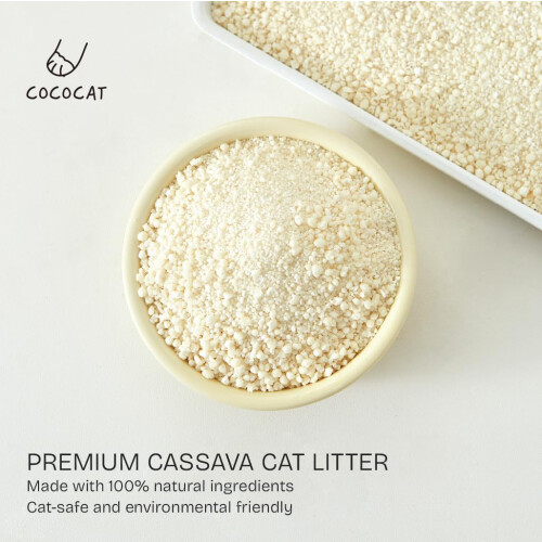 Cococat Cassava Cat Litter - Made for Automatic Litter Boxes (2.5kg/6L 1