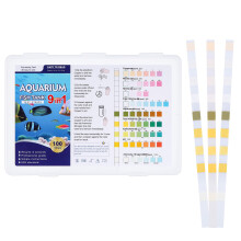 Huiguli 100 PCS 9-in-1 Aquarium Test Strips, Fish Tank Test Kit for Am
