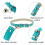 Yorgewd 6 Pack Leather Cat Collars with Removable Bell Polished Durabl 2