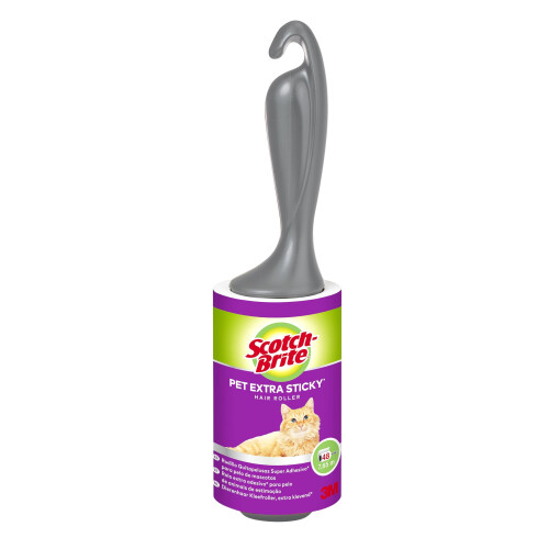 Scotch-Brite Pet Extra Sticky Lint Roller, 48 sheets - Designed for Pe