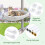 GUUSII HOME Cat Hammock Window Perch Foldable Hanging Bed Windowsill S 3
