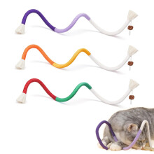 RELONGGI 70cm Organic Cotton Cat Chew Rope Toy for Indoor Cats - Refil