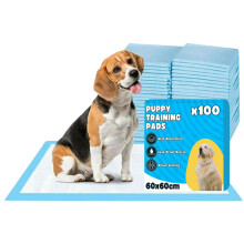 Bazaar Large Puppy Pads 100 Pack 60x60cm – Disposable Puppy Training P