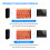 Handheld 3-in-1 1D Barcode Scanner Bluetooth WiFi USB Black 60g 9