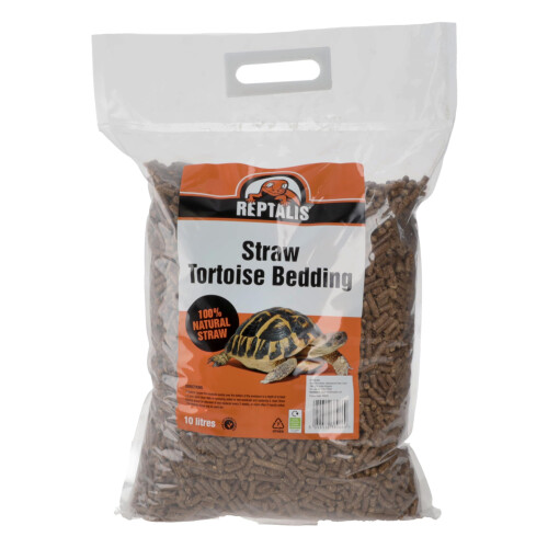 Reptalis Tortoise Straw Substrate | Natural Bedding Pellets | Hermanns 2