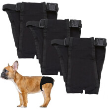 LeerKing 3 Packs of Washable Female Heated Menstrual Dog Panties Prote