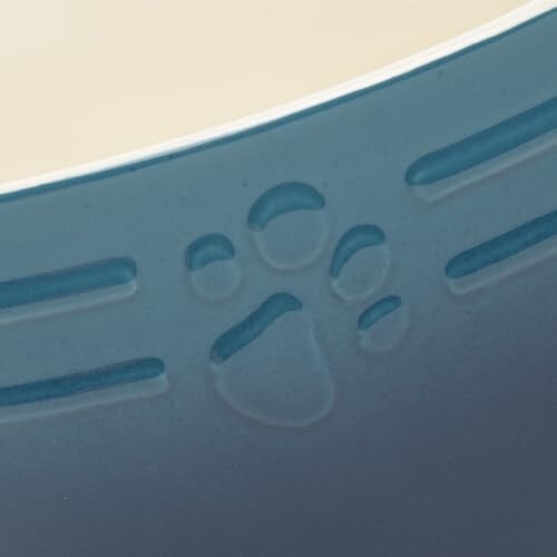 Scruffs Scruffs Ombre 2pc Ceramic Dog Bowl Set - Blue 19cm 2