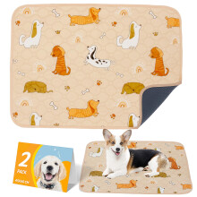 Reusable Dog Training Pads, 2 Pack Puppy Pads Washable, Absorbent Wate