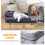 Maxmass Elevated Pet Sofa Bed, Dog Couch with Removable Cushion and St 2