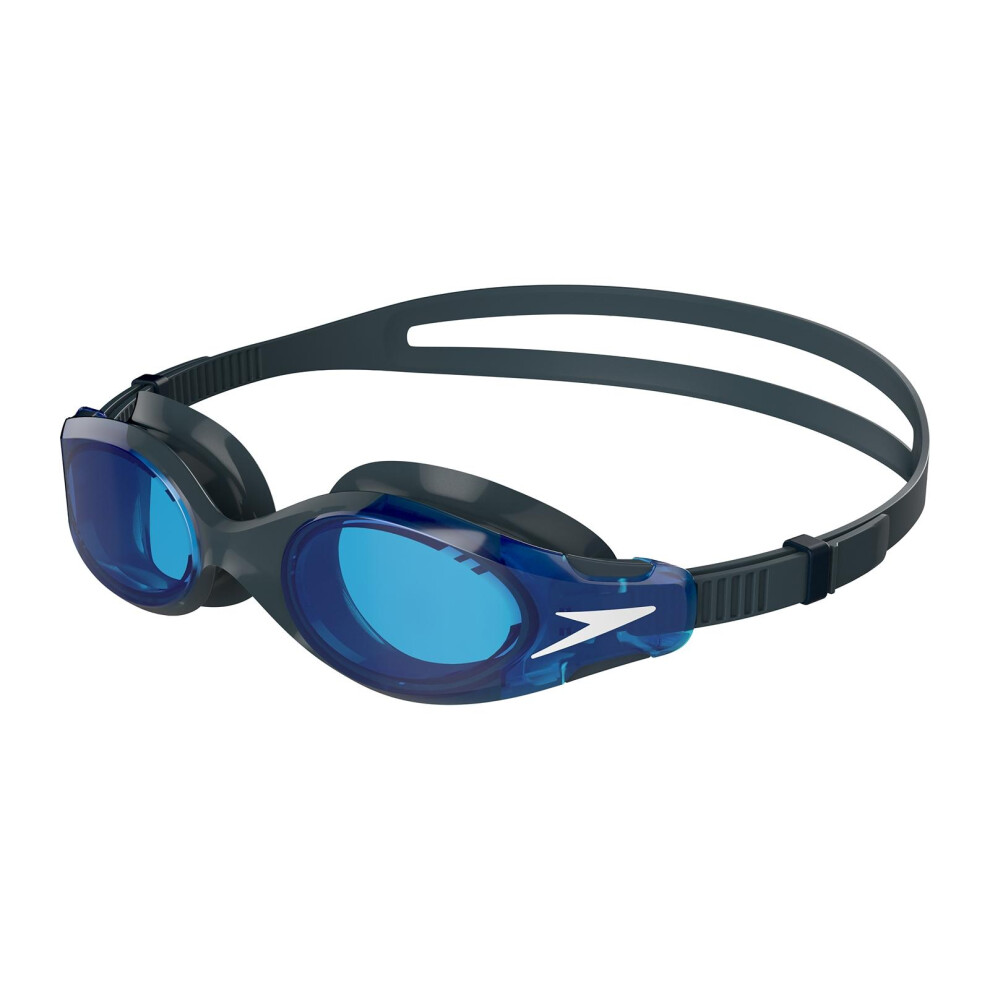 Speedo (One Size, Grey/Blue) Mens Hydrosity 2.0 2024 Swimming Goggles