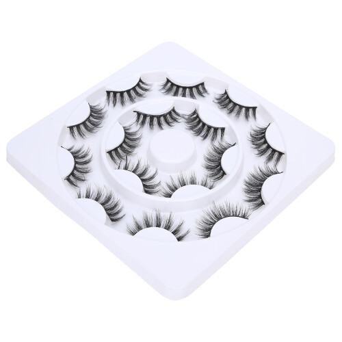 Βλεφαρίδες Faux Mink3D, με εντυπωσιακό όγκο και υψηλή πρόσκρουση, μαλακές συνθετικές 2