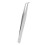 Rust-Proof Silver Eyelash Applicator with Curved Stainless Steel Design 2