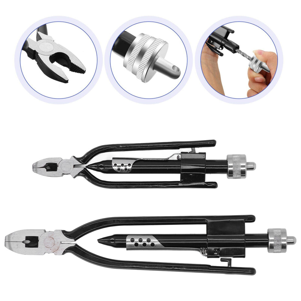 Industrial Locking Wire Pliers 2Pcs 6In & 9In Carbon Steel Safety Twist Cutters 4601375109273