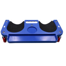 Rolling Knee Pads With Foam Cushioning Impact ABS Frame 300 Lbs Capacity Auto And Flooring Installation Blue