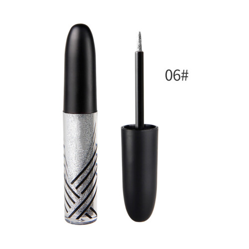 Μεταλλικό λαμπερό eyeliner με γκλίτερ, υγρό eyeliner με γκλίτερ υψηλής χρώσης, αδιάβροχο,