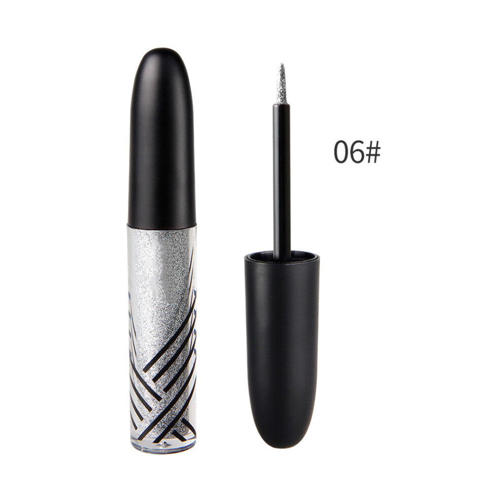 Liquid Glitter Eyeshadow Liner With Metallic Shimmer, High Pigmented Waterproof Sparkle Effect Smudge Proof Glitter Eyeliner For Women Long Lasting M