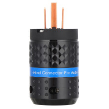 Conector de alimentare Hi-Fi, conductor de cupru pur, meșteșug rafinat, mufă de alimentare audiofilă pentru cablu de alimentare audio Hi-End DIY,