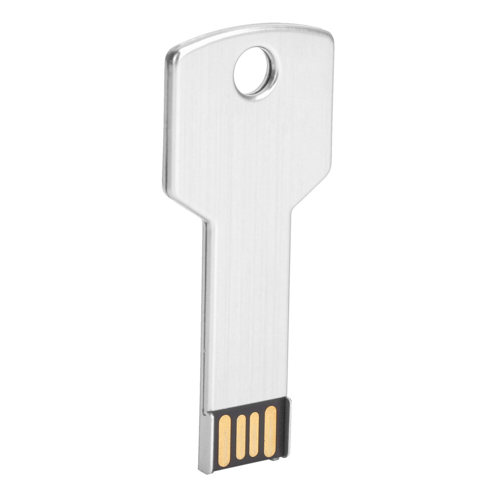 16Gb Aluminum Alloy Key Shape Usb Flash Drive For Computer Silver 4971378757581
