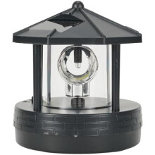 Faro A LED Ad Energia Solare, Lampada Rotante A 360 Gradi Faro Solare A LED Luci per Percorso Paesaggistico Decorazioni per Esterni da Giardino B