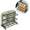 Flippable Egg Holder for Refrigerator,3 Layer Egg Storage Container for Fridge Side Door,Foldable Egg Tray 2