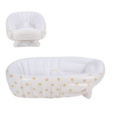 Typ B Aufblasbare Baby-Badewanne und Duschsitz Tragbar mit integriertem Luftpumpe