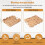 Bandeja Rectangular para Servir con Borde Festoneado, Bandeja Rectangular para Servir con Asas Integradas, Bandeja Decorativa para Mesa de Centro 6