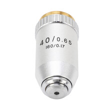 Obiettivo RMS Achromatic 40X in ottone e acciaio inox per microscopio, ricambio