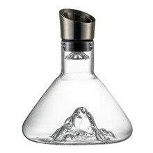Carafe à Vin, Carafe à Vin Transparente avec Aérateur, Carafe à Vin Rouge avec Distributeur Intégré, Iceberg