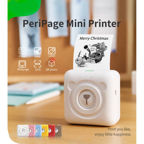 A6 Mini Pocket Wireless Thermal Printer 304DPI 57mm — Multiple Colors