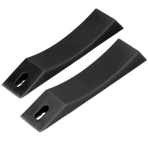 Silicone Barbell Load Unload Plates Wedge Black 23.2x4.5cm 1
