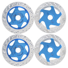 Dark Blue 4PCS Aluminum Alloy Hex Adapter for 1/10 RC Car Brake Disc