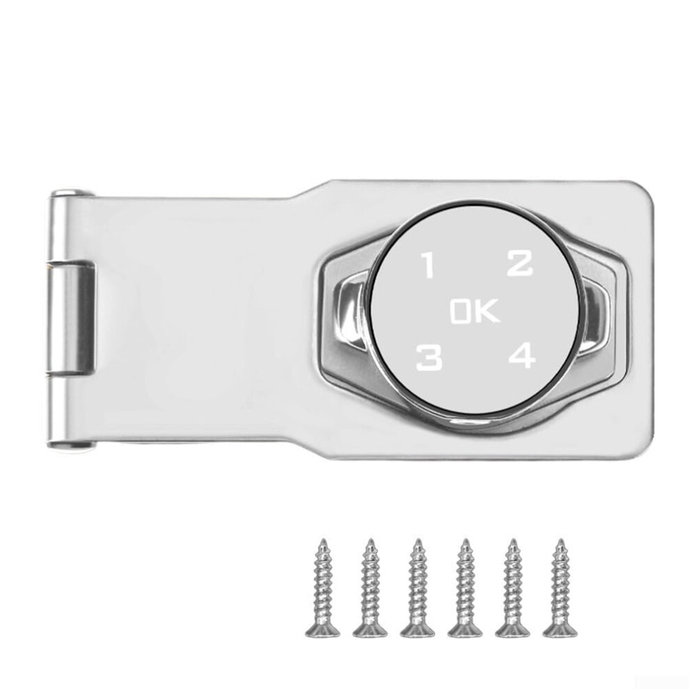 Zinc Alloy Combination Lock Silver Keyless Password Access Secure Padlock For Home And Travel 9199774980708