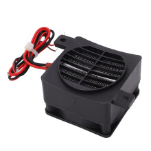 Mini 12V PTC Fan Heater with Fast Heat in 30s, Safety Insulated Ceramic Space Heater for Small Space
