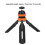 Mini Retractable Phone Tripod 2-Section 360 Ball Head, Orange 3