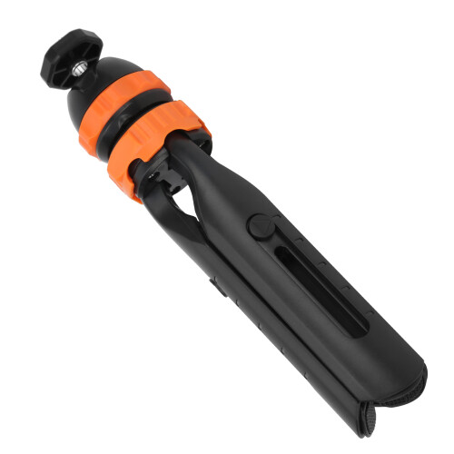 Mini Retractable Phone Tripod 2-Section 360 Ball Head, Orange 1