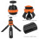 Mini Retractable Phone Tripod 2-Section 360 Ball Head, Orange 5