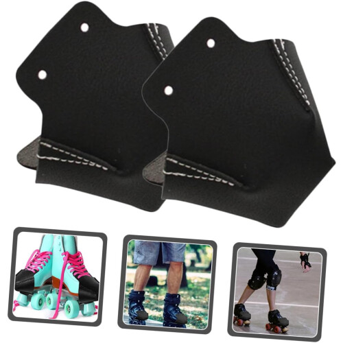 Leather Skates Toe Covers 2 Pcs Replaceable Toe Guards For Roller Skates Protective Caps Easy To Clean 1