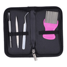Easy To Use Tick Removal Tool Kit Stainless Steel Pet Cleaning Tools Durable Material No Direct Contact With Works On Most Sizes Of Pets