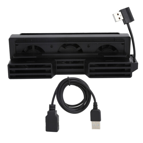 Εξωτερικός ανεμιστήρας ψύξης για PS4Slim, ψύκτης διπλής λειτουργίας με αυτόματο