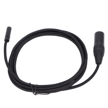 Cavo da 3,5 mm femmina a XLR maschio da 3 poli, lungo 2 m, nero.