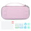 Travel Case for Nintendo Switch OLED Model, Hard EVA Shell Protective Cushioning Layers Customized Compartments Adjustable Wrist Strap Breathable Vibr 1