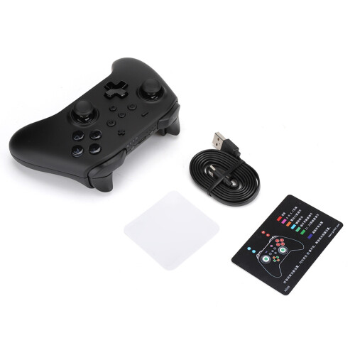Controle de jogo programável com modos turbo e funcionalidade NFC, sensível a movimentos com joysticks Hall. Funciona no Switch, PC, Android, iOS e