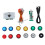 Plug And Play Arcade Button Set, Customizable LED Arcade Button for PC, PS3, Raspberry Pi, Android, OS X, Microswitch for Arcade DIY Kit with Adjustab 1