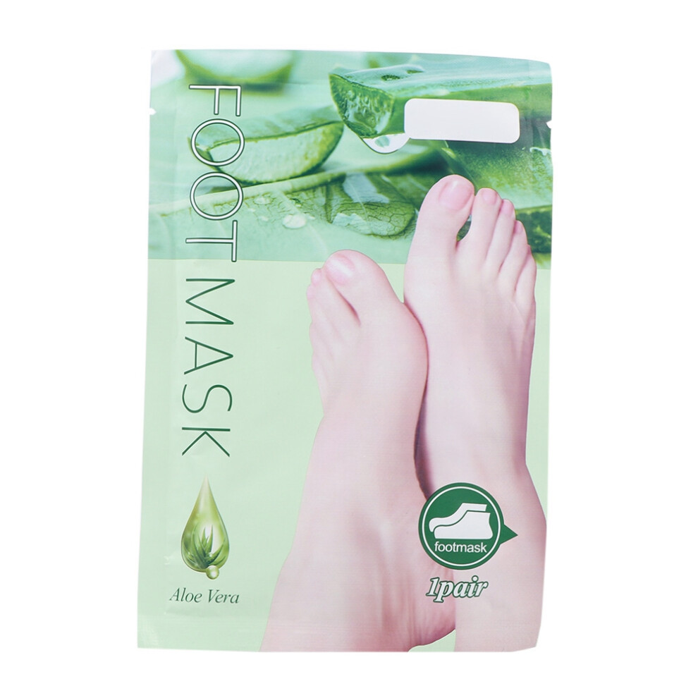 Callus Remover Foot Mask With Aloe Vera Extract, Exfoliating Treatment For Dry Cracked Feet That Gently Peels Away Dead Skin, Natural Plant-Based Foo